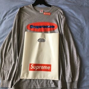 Men's Large Supreme Long Sleeve Shirt